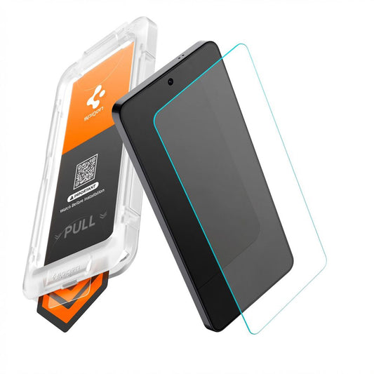 Pellicola Protettiva Schermo Spigen GlastR EZ FIT Pro HD per Samsung Galaxy S26 S942, Vetro Temperato, Full Glue AGL11097