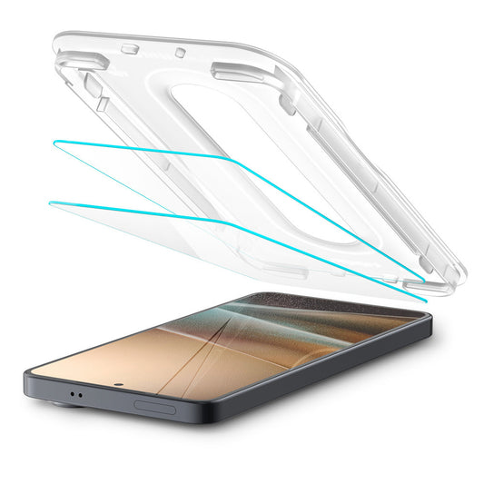 Pellicola protettiva per schermo Spigen GlastR EZ FIT Pro HD Anti-Riflesso per Samsung Galaxy S26 S942, Vetro Temperato, Colla Completa, Set da 2 pezzi