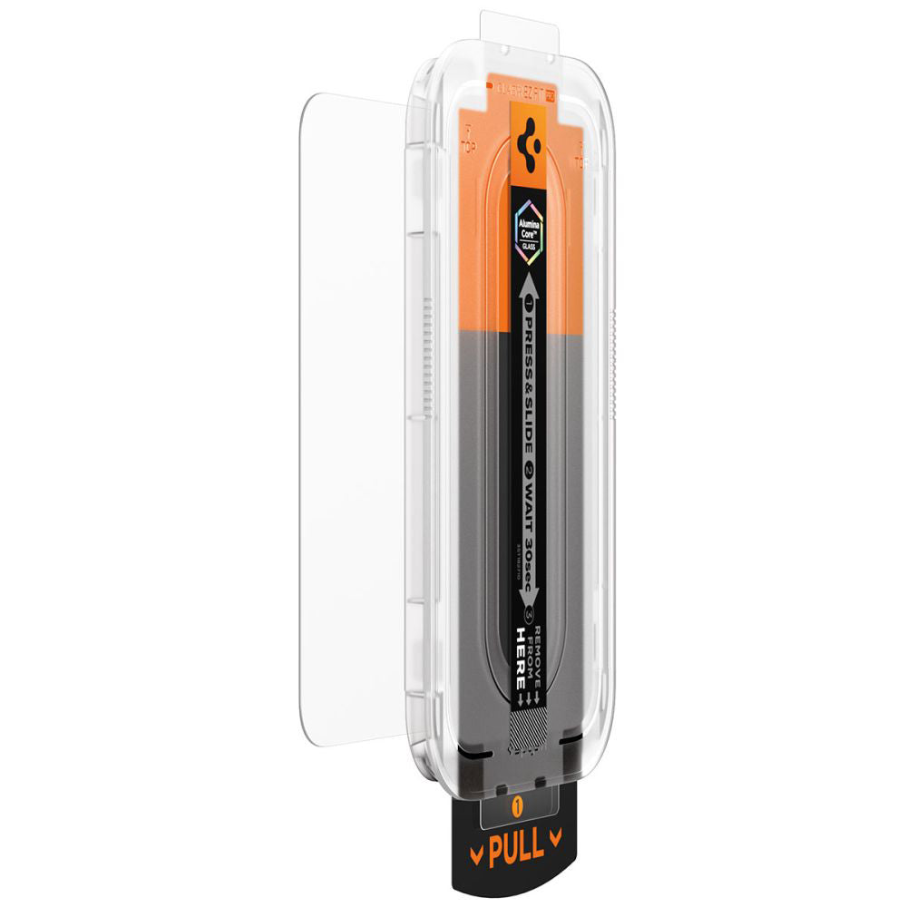 Pellicola Protettiva Schermo Spigen GlastR EZ FIT Pro per Apple iPhone 17 Pro / 17 / 16 Pro, Vetro Temperato, Full Glue