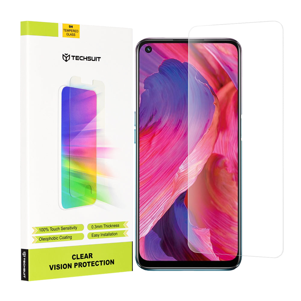 Pellicola protettiva per schermo Techsuit Clear Vision per OnePlus Nord N200 5G / A74 5G / A54 5G, Vetro Temperato, Full Glue