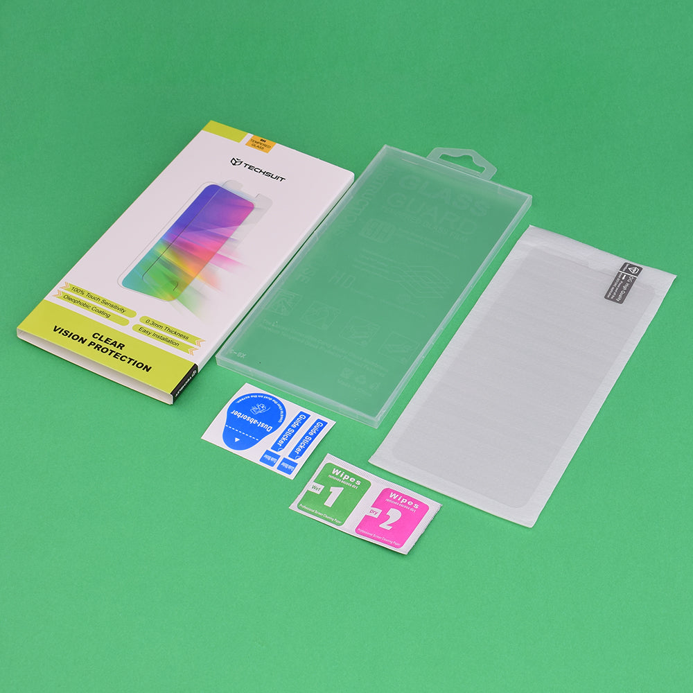 Pellicola protettiva Schermo Techsuit Clear Vision per Xiaomi 15T Pro, Vetro Temperato, Full Glue