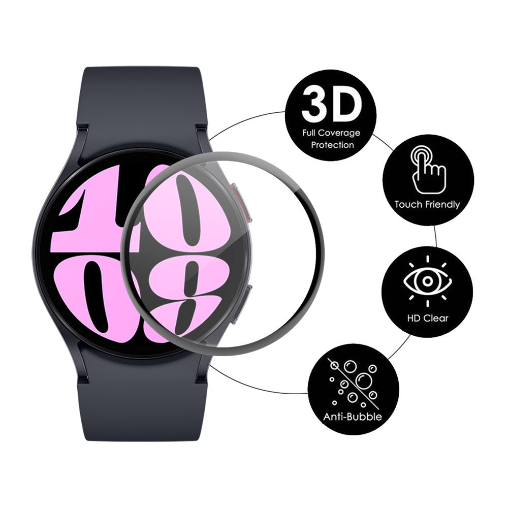 Pellicola protettiva per schermo Techsuit Nano Flex per Huawei Watch Fit 5, plastica, set da 2 pezzi, nera