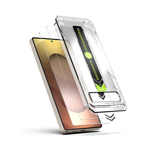 Pellicola protettiva schermo Techsuit TitanGlass CrystalHD per Samsung Galaxy S26, Vetro Temperato, Full Glue, Set 2 pezzi