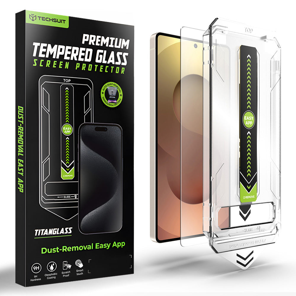 Pellicola protettiva Schermo Techsuit TitanGlass CrystalHD per Samsung Galaxy S26 Ultra S948, Vetro Temperato, Full Glue