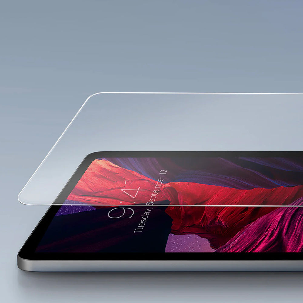 Pellicola protettiva per schermo UNIQ Optix Exofit per Apple iPad (2025), Vetro temperato, Colla completa