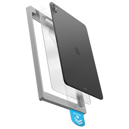 Pellicola protettiva per schermo UNIQ Optix Exofit per Apple iPad Air 11 (2024), Vetro temperato, Full Glue