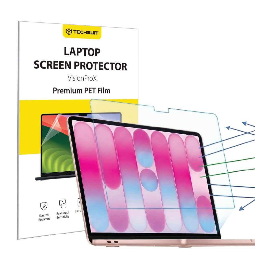 Pellicola Protettiva Schermo Anti Blue Light Techsuit VisionProX per Apple MacBook Neo 13 pollici, Plastica