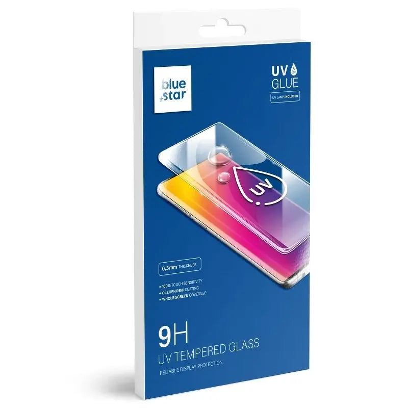 Pellicola Protettiva Schermo Blue Star per Samsung Galaxy S21 Ultra 5G G998, Vetro Temperato, Colla UV