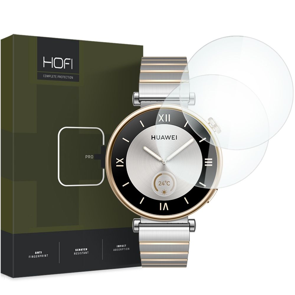 Pellicola Protettiva HOFI PRO+ per Huawei Watch GT 4 41mm, Set 2 pezzi, Vetro Temperato