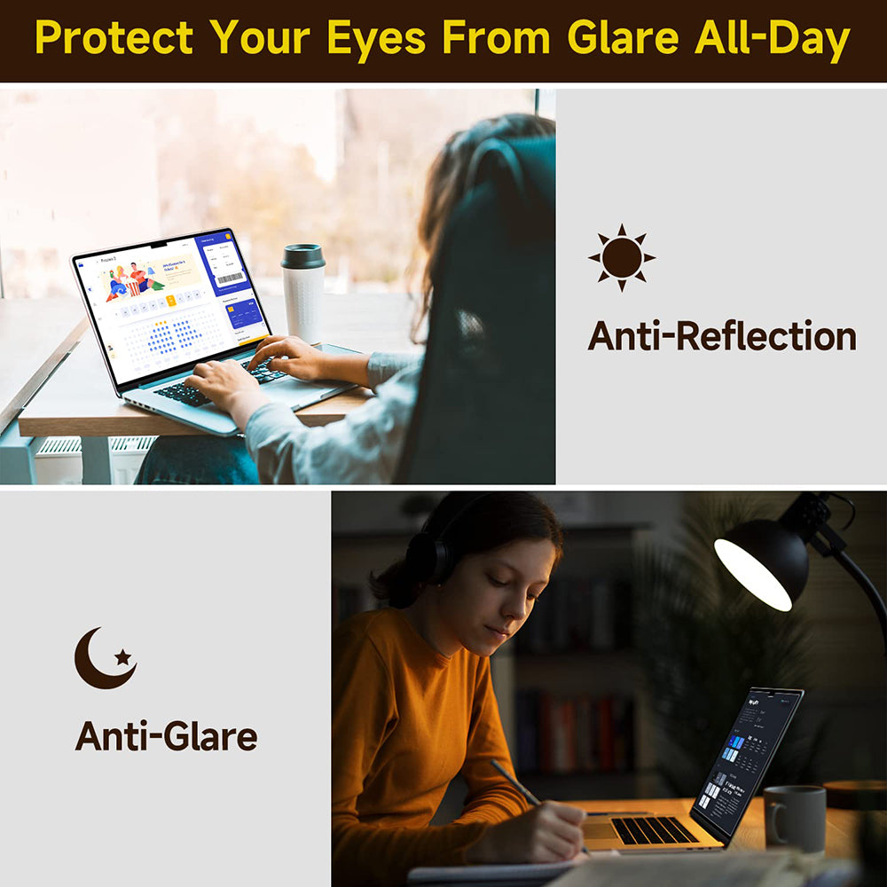 Pellicola Protettiva Schermo Opaca Anti Luce Blu Techsuit VisionProX per Apple MacBook Air M3 13 pollici (2024), Plastica