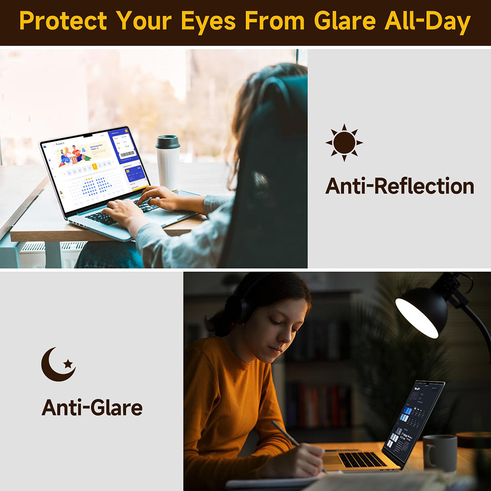 Pellicola Protettiva Schermo Opaca Anti Luce Blu Techsuit VisionProX per Apple MacBook Air M3 15 pollici (2024) / Air M2 15 pollici (2023), Plastica