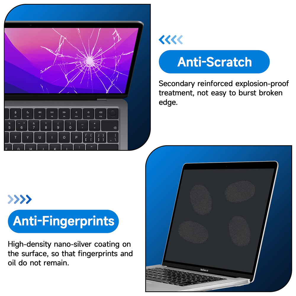 Pellicola Protettiva Schermo Opaca Anti Luce Blu Techsuit VisionProX per Apple MacBook Pro 13 pollici (2022) / (2020) / (2019) / (2018) / (2016), Plastica