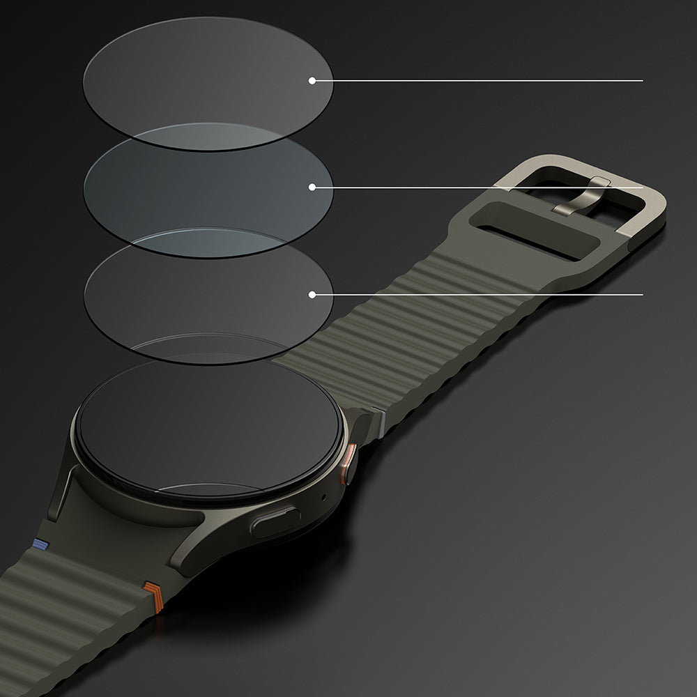 Pellicola Protettiva Ringke R6 per Samsung Galaxy Watch7 44mm, Set 4 pezzi, Vetro Temperato