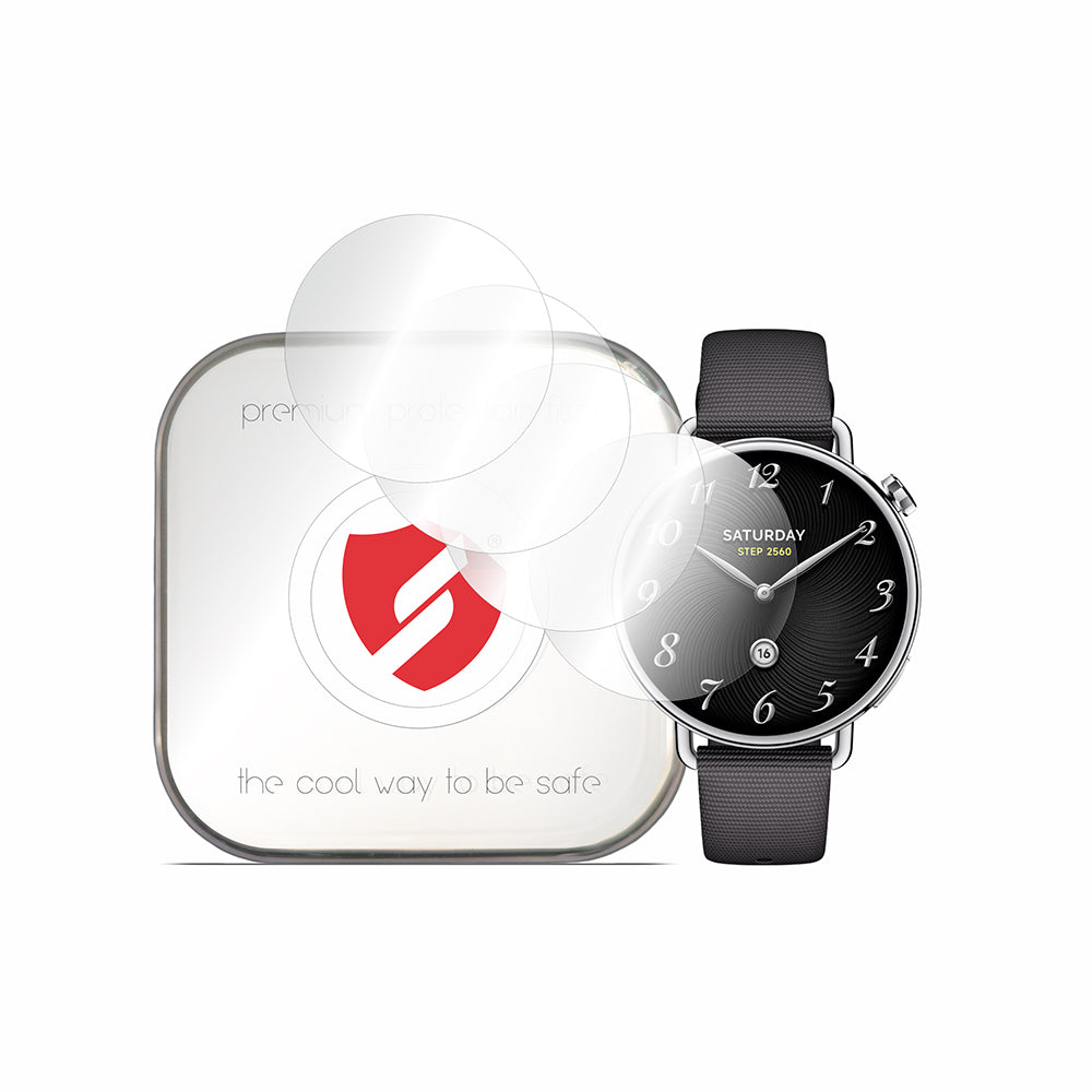 Pellicola Protettiva Smart Protection Premium Classic per Xiaomi Watch S4, Set 4 pezzi, Plastica