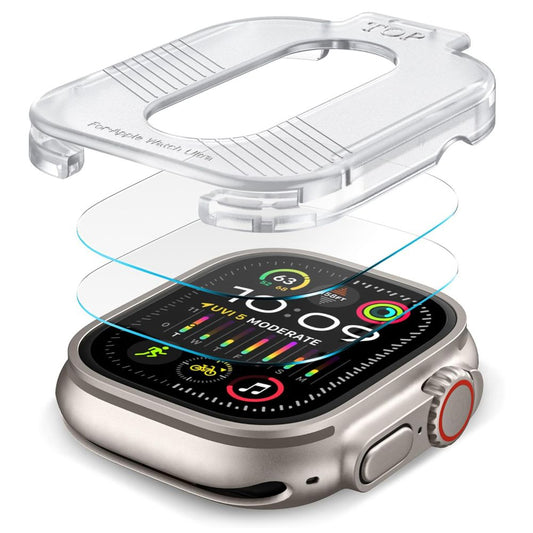 Tech-Protect Set di fogli protettivi supremi per Apple Watch Ultra Series, set di 2 pezzi, protezione del vetro