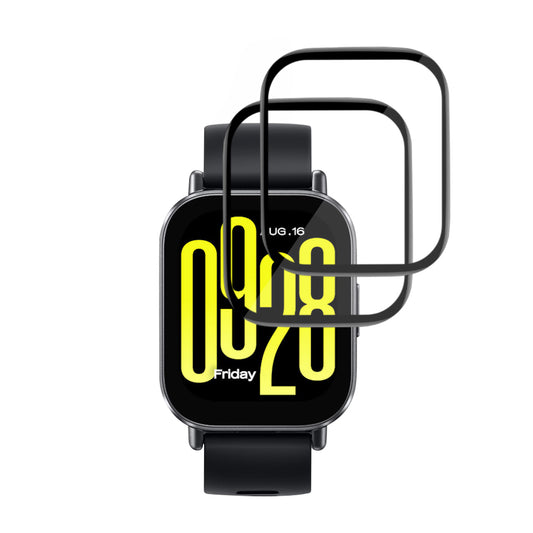 Pellicola Protettiva Techsuit Nano Flex per Xiaomi Redmi Watch 5 Active, Set 2 pezzi, Plastica, Nera