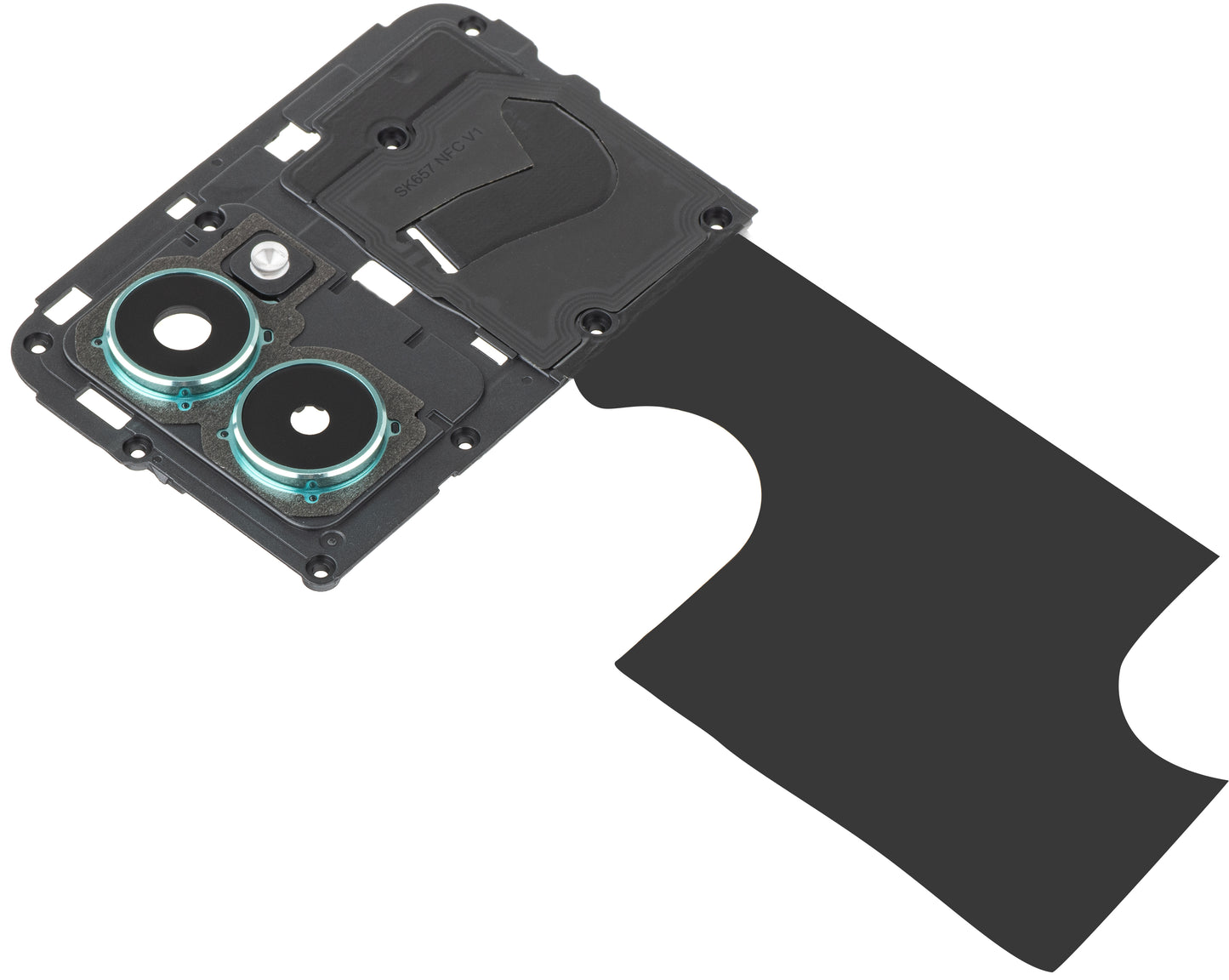 Vetro Fotocamera Posteriore - Flash - Cornice Interna HMD Pulse Pro, con Cornice, Verde (Glacier Green), Service Pack 286954440