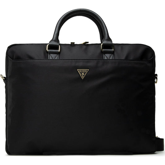Borsa Guess Triangle Logo per Laptop 16 pollici, Nera