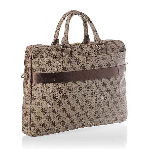Borsa Guess 4G Metal Logo per Laptop 15inch - 16inch, Marrone
