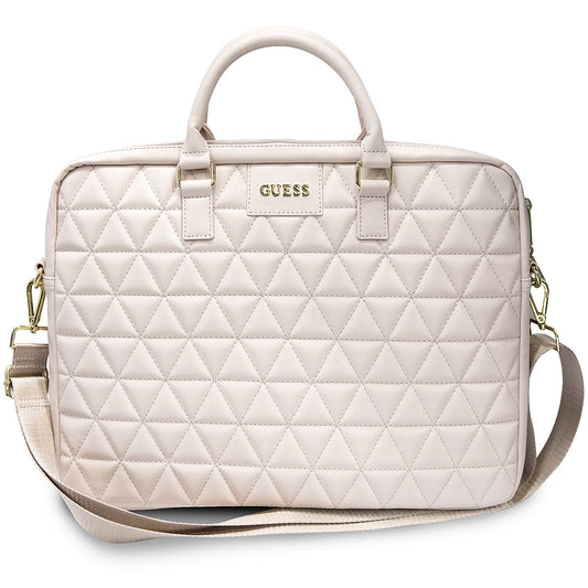 Borsa Guess Quilted per Laptop 15 pollici, Rosa