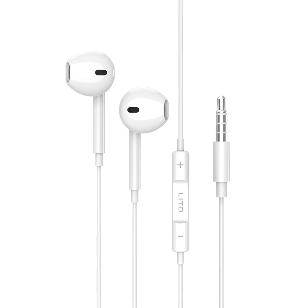 Handsfree 3.5mm Lito LF01A, White