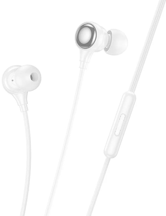 Handsfree 3.5mm HOCO M116, Bianco