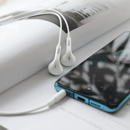 Handsfree 3.5mm HOCO M73, Bianco