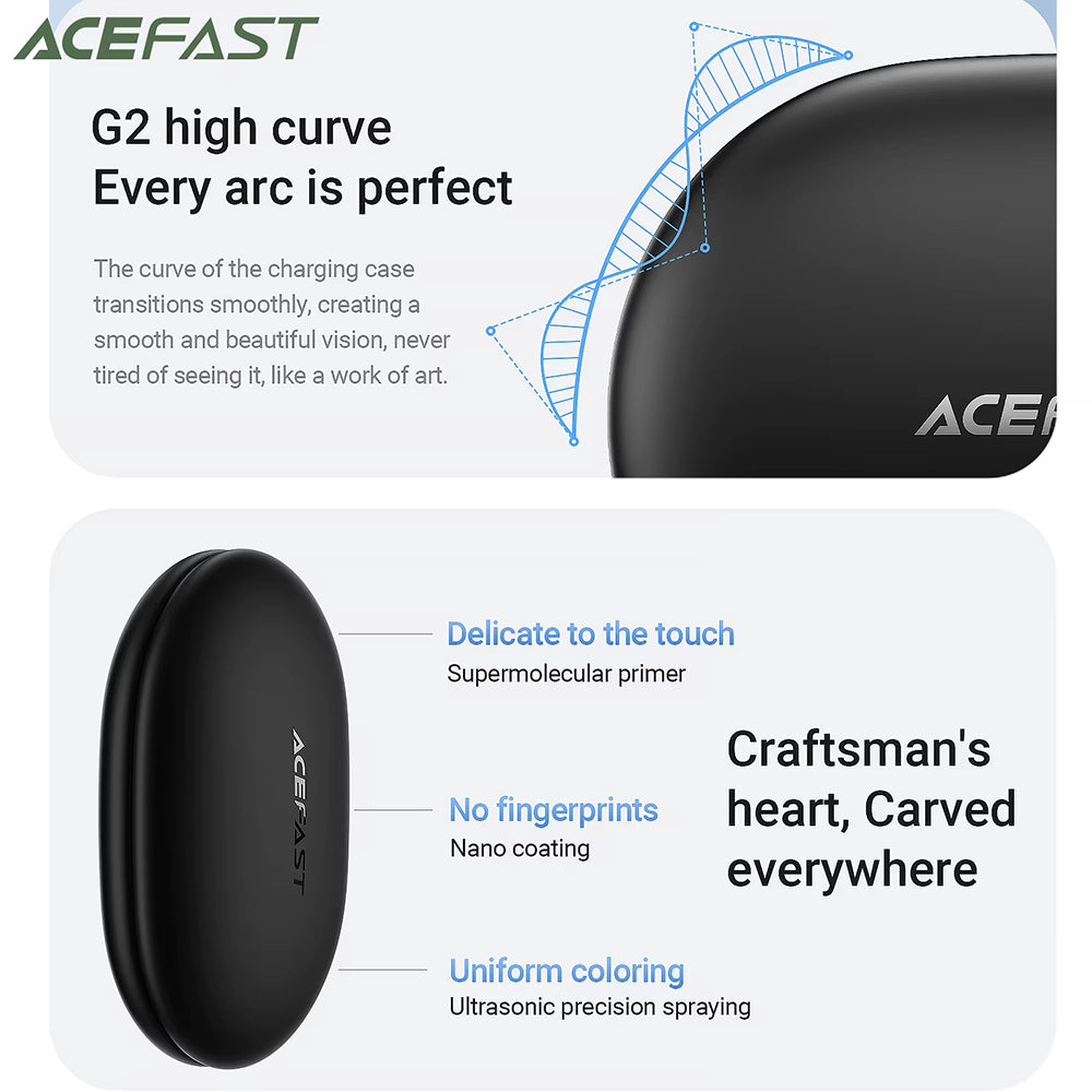 Auricolari Bluetooth Acefast FA002, TWS, Bianco