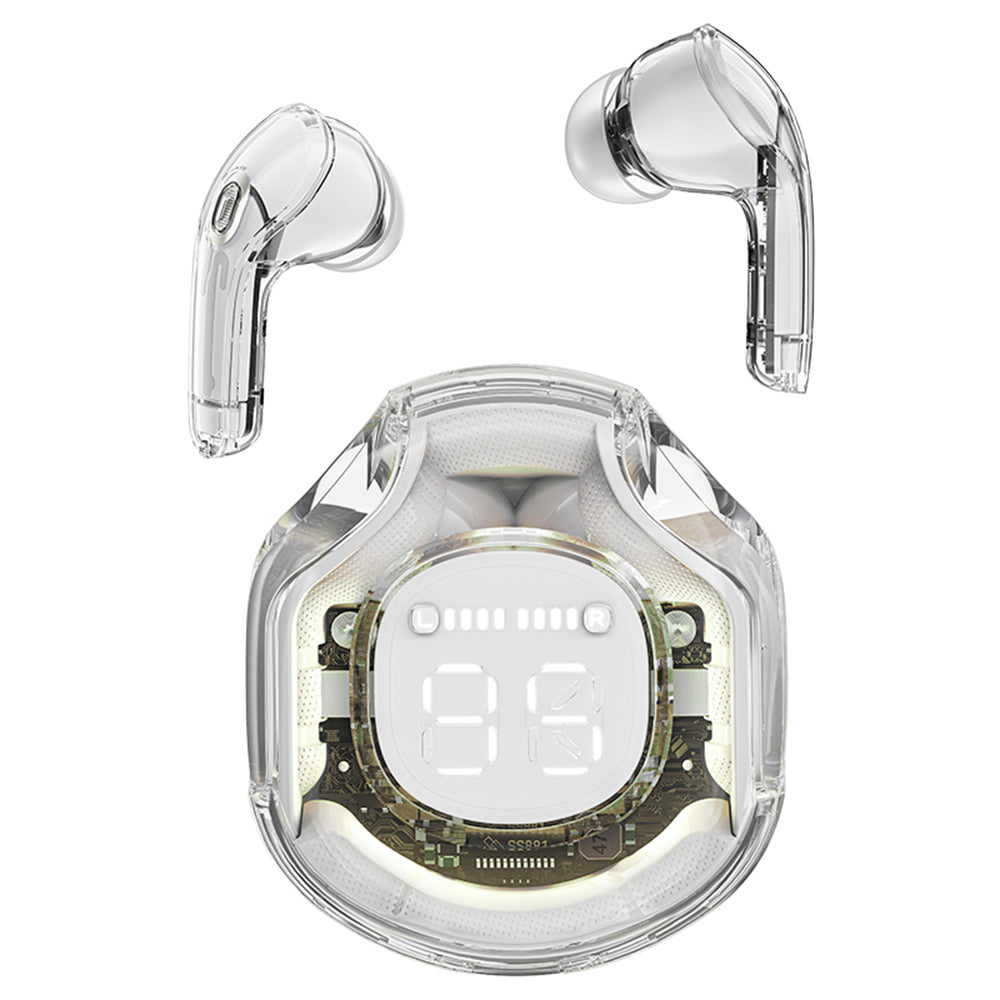 Handsfree Bluetooth Acefast T8, TWS, Bianco