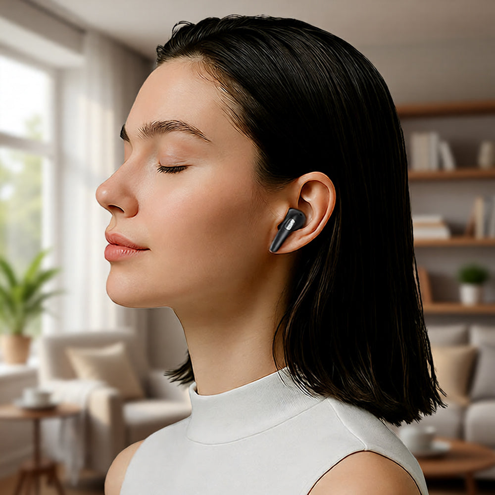 Auricolare Bluetooth Acefast W3, TWS, ANC, Nero