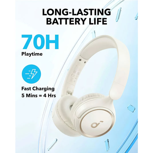 Auricolare Bluetooth Anker SoundCore H30i, Multipoint, A2DP, Bianco A3012G21