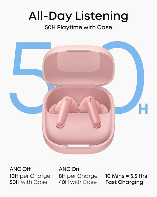 Handsfree Bluetooth Anker SoundCore R60i, TWS, ANC, Rosa D1202G51