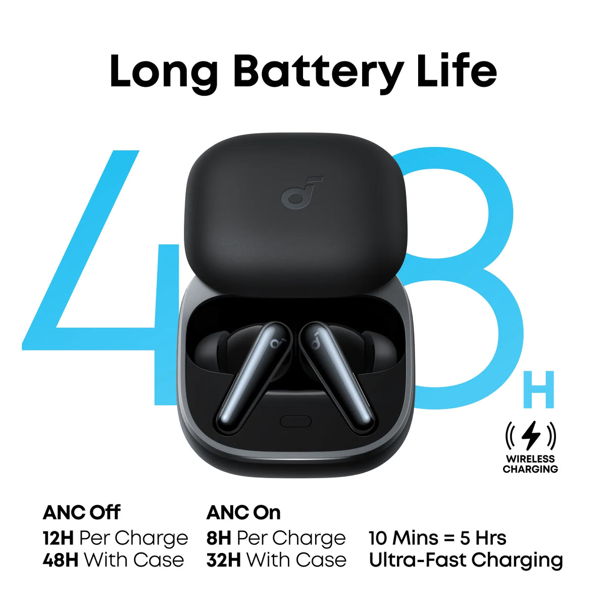 Anker SoundCore Liberty 5 Bluetooth Handsfree, TWS, ANC, Black A3957G11