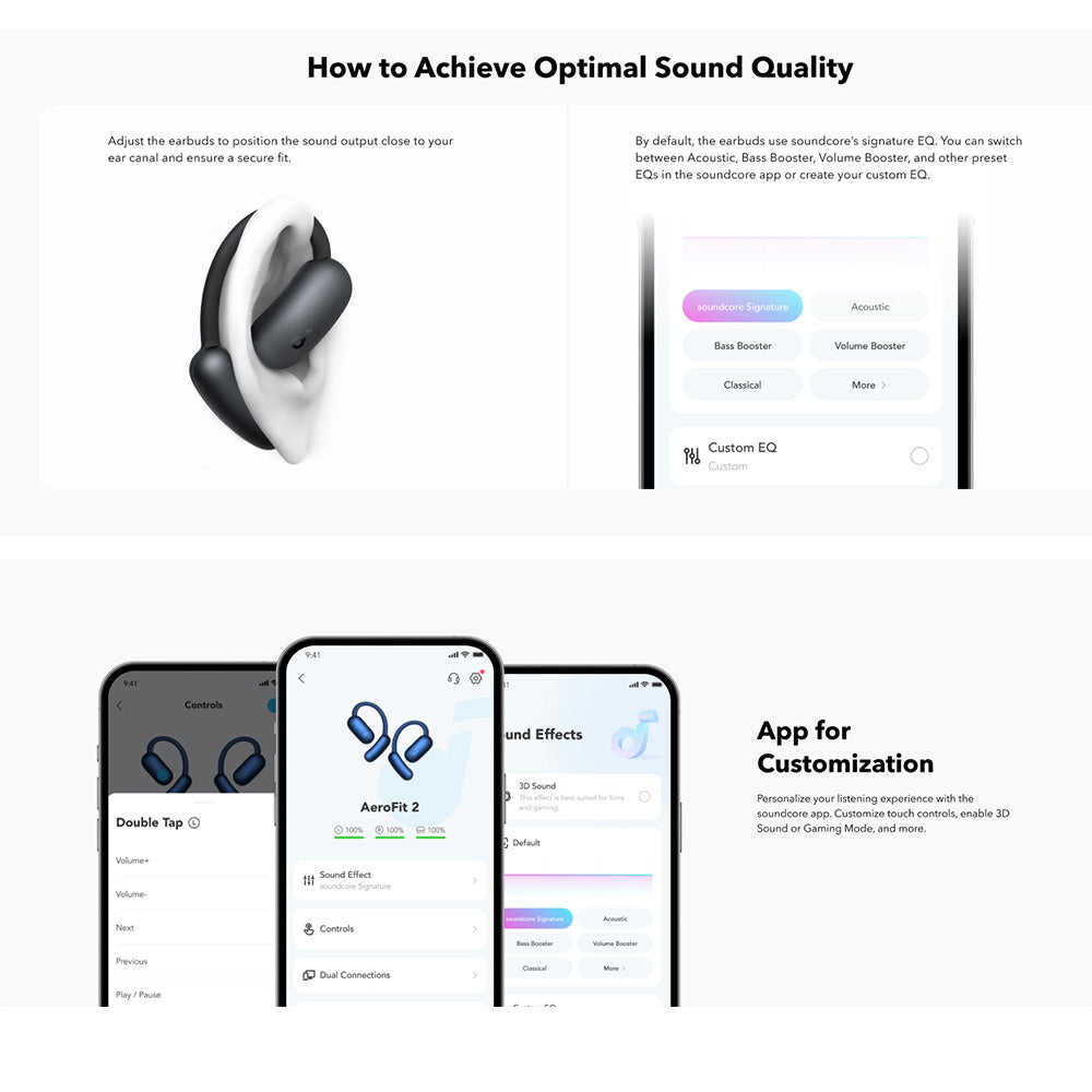 Handsfree Bluetooth Anker SoundCore AeroFit 2, TWS, Blu A3874G31