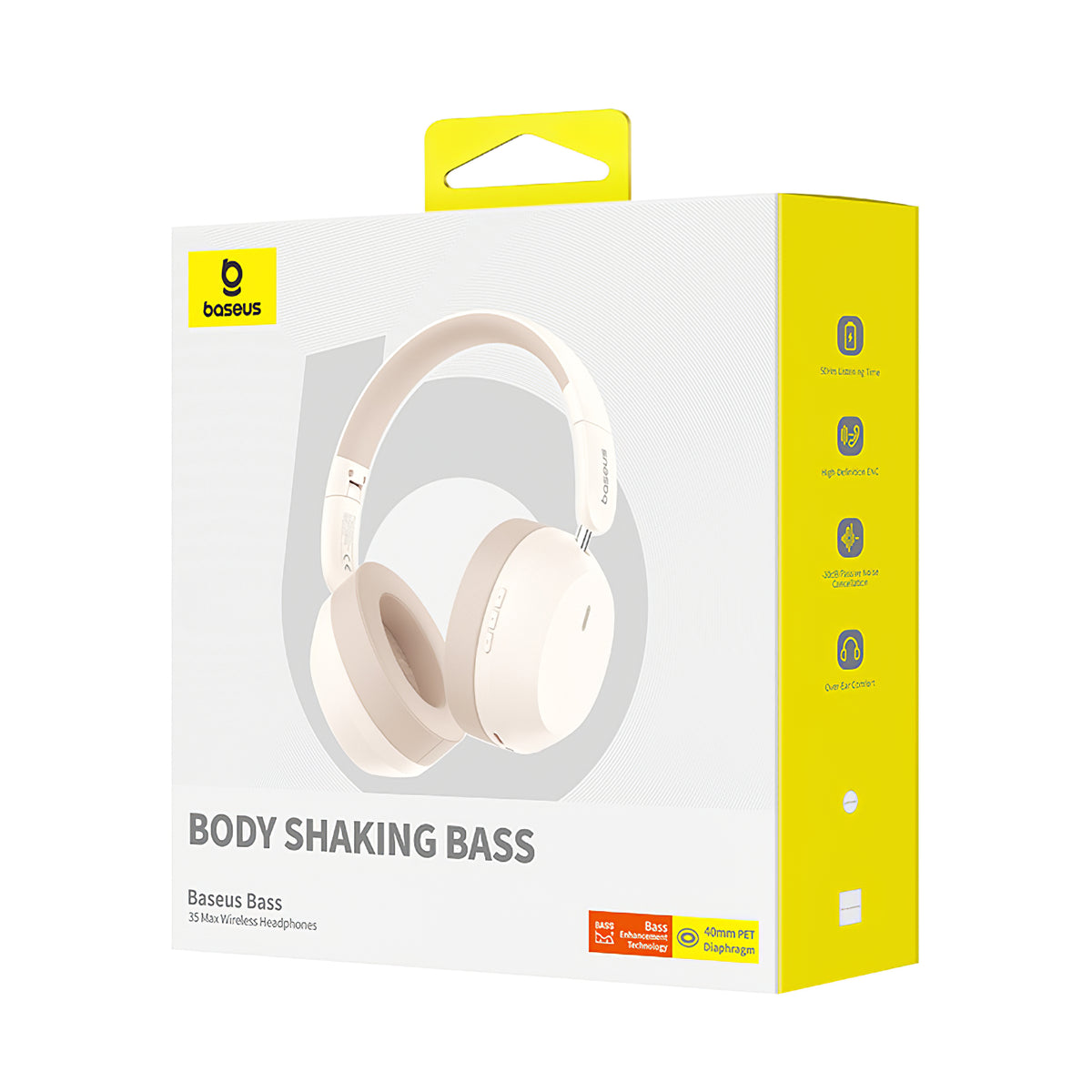 Vivavoce Bluetooth Baseus Bass 35 Max, A2DP, Bianco A00070800221-00