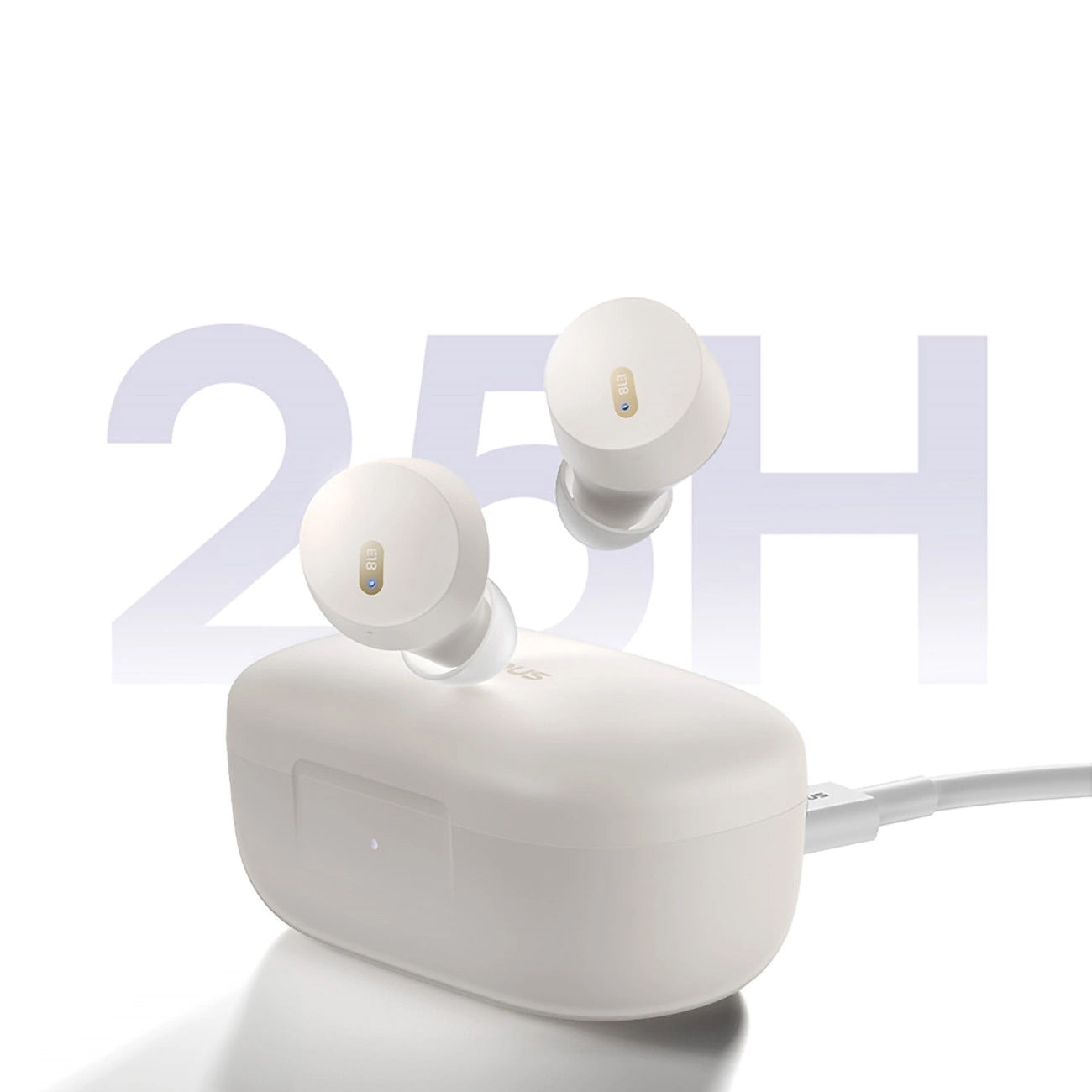 Auricolari Bluetooth Baseus Bowie E18, TWS, Bianco A00023800223-00