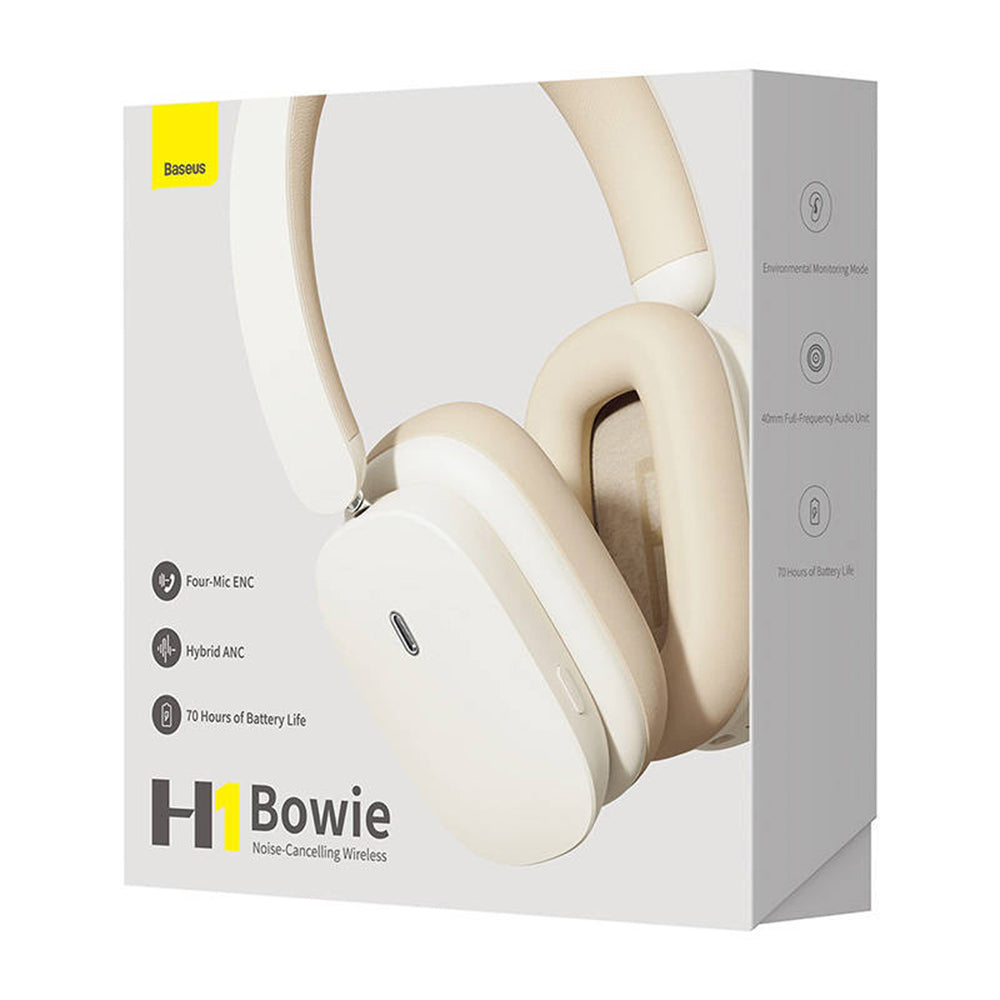 Handsfree Bluetooth Baseus Bowie H1, A2DP, ANC, Crema NGTW230202