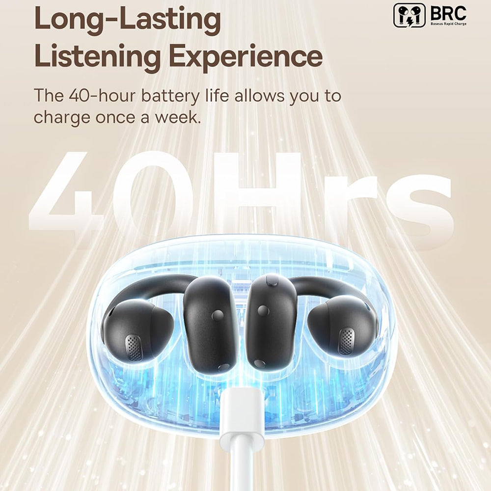 Auricolare Bluetooth Baseus Bowie MC1, TWS, Nero A00083501126-00