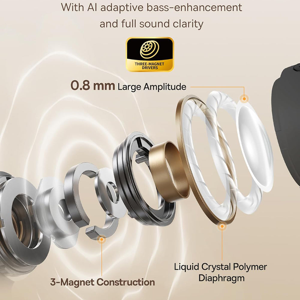 Auricolare Bluetooth Baseus Bowie MC1, TWS, Nero A00083501126-00