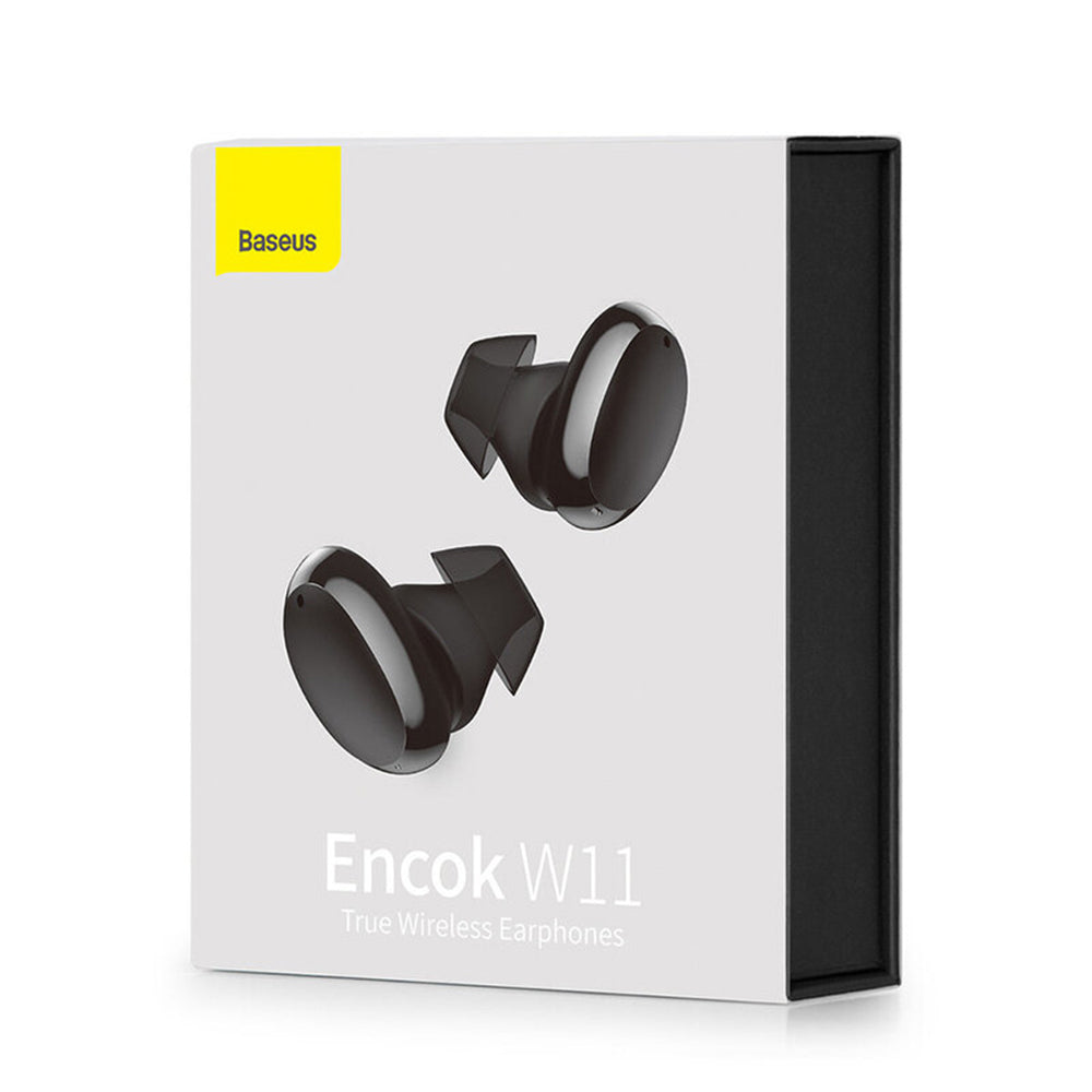 Auricolari Bluetooth Baseus Encok W11, TWS, Nero NGTW060001