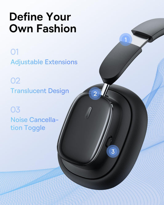 Auricolari Bluetooth Baseus H1i, A2DP, ANC, Nero A00050402113-00