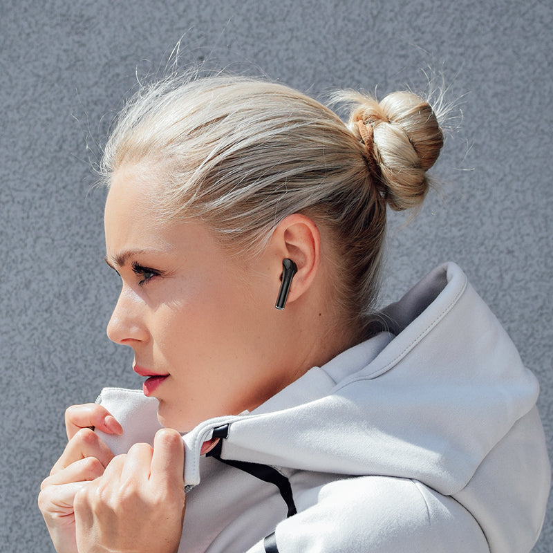 Auricolare Bluetooth a mani libere BW29, TWS, nero