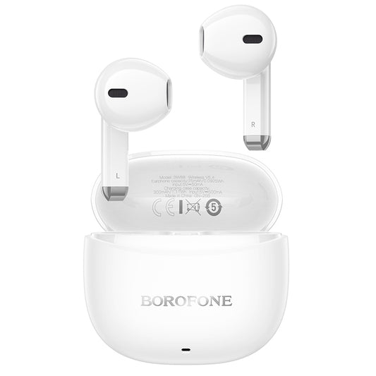 Auricolare Bluetooth Borofone BW88 Deep Rhyme, TWS, Bianco