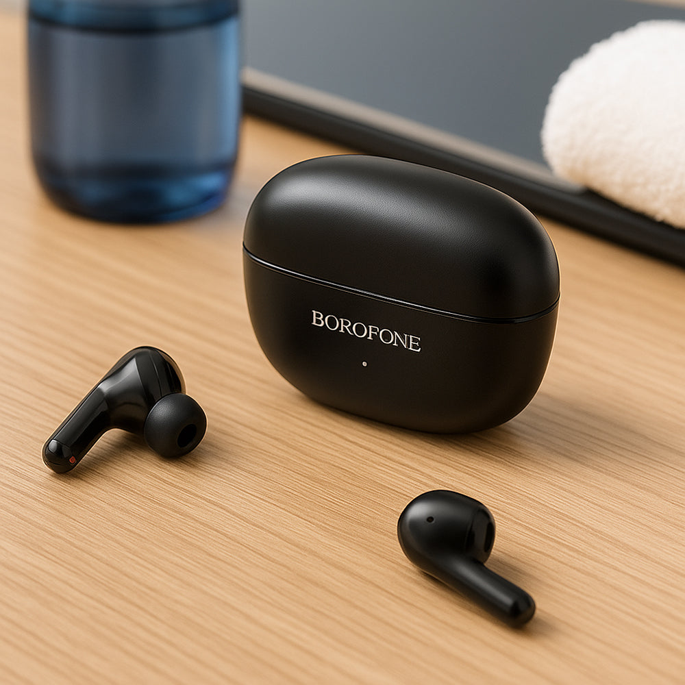 Auricolari Bluetooth Borofone FQ1 Shine, TWS, Nero