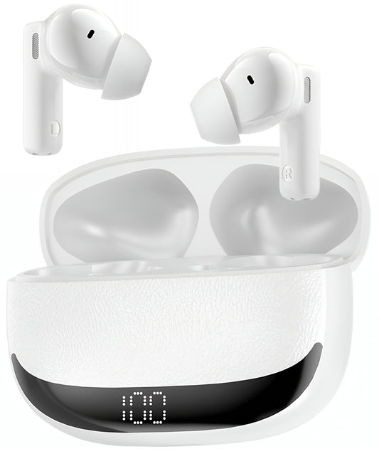 Auricolari Bluetooth BWOO BW40, TWS, ANC, Bianco