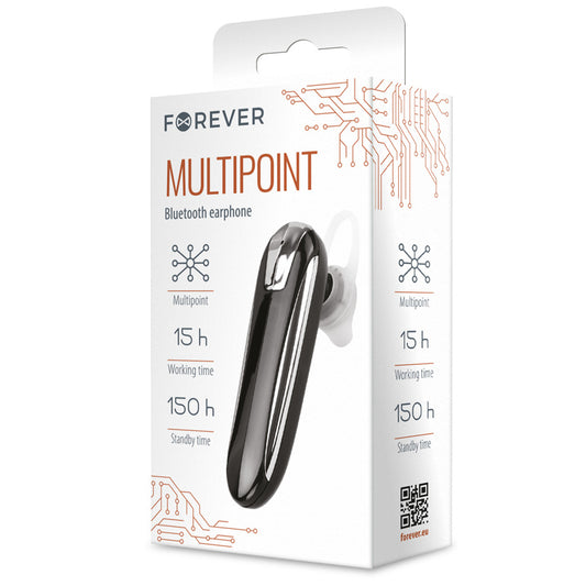 Bluetooth a mani libere Forever FBE-01, MultiPoint, nero