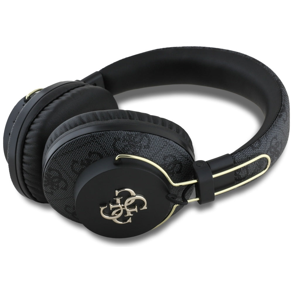Auricolare Bluetooth Guess 4G con logo in metallo, A2DP, Nero