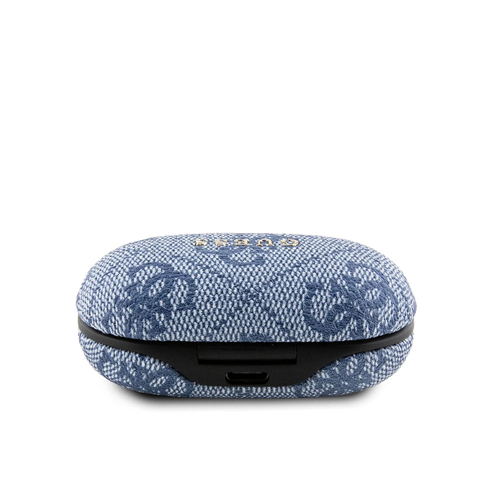 Auricolari Bluetooth Guess 4G Metal, TWS, Blu