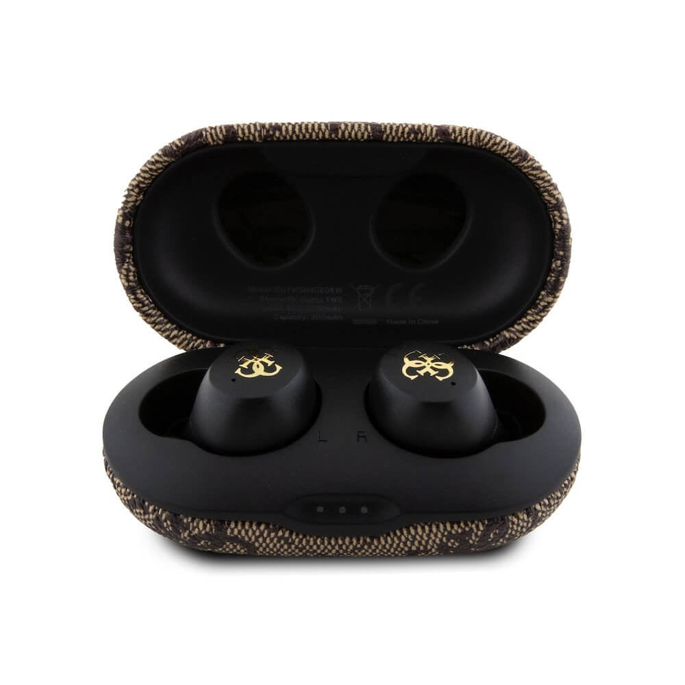 Auricolari Bluetooth Guess 4G Metal, TWS, Marrone