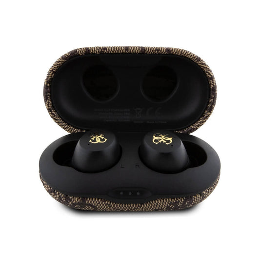 Auricolari Bluetooth Guess 4G Metal, TWS, Marrone